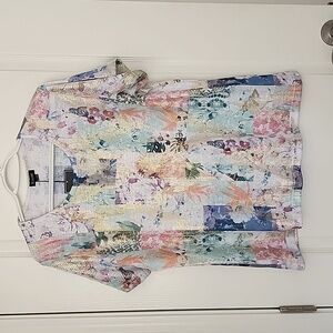 Moffi International Floral Patchwork Top